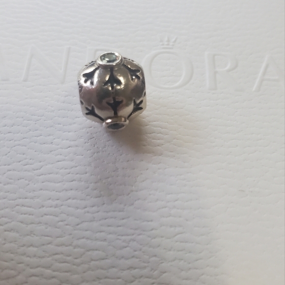 Pandora Snowflake Blue CZ Charm Retired - Picture 5 of 7
